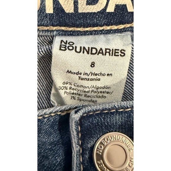 No Boundaries Womens Jeans Blue Wash Bootcut Size 8 Recycled Polyester Blend - Picture 6 of 6